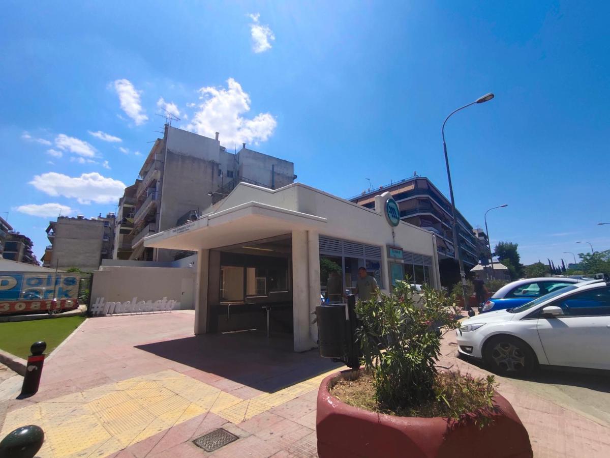 Wsd Hera Luxury Stylish 2Bd Apt With City View Balcony Near Merto Афины Экстерьер фото